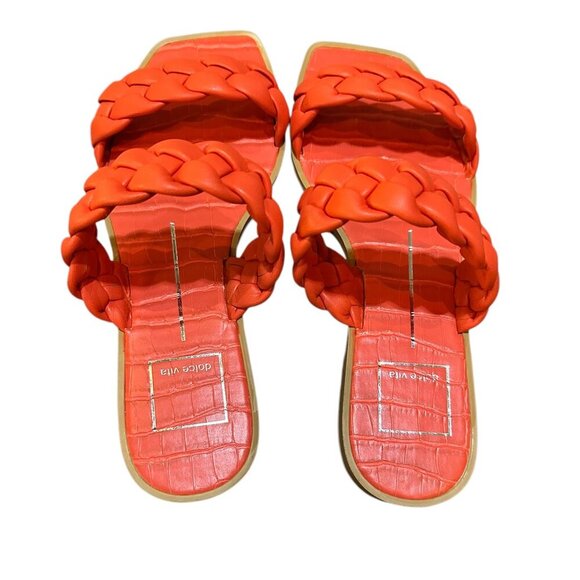 Dolce Vita Indy Slide Sandals - Size 6.5 - Color: Persimmon Stella - Picture 3 of 7